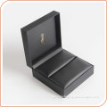 black leatherette jewelry ring box set